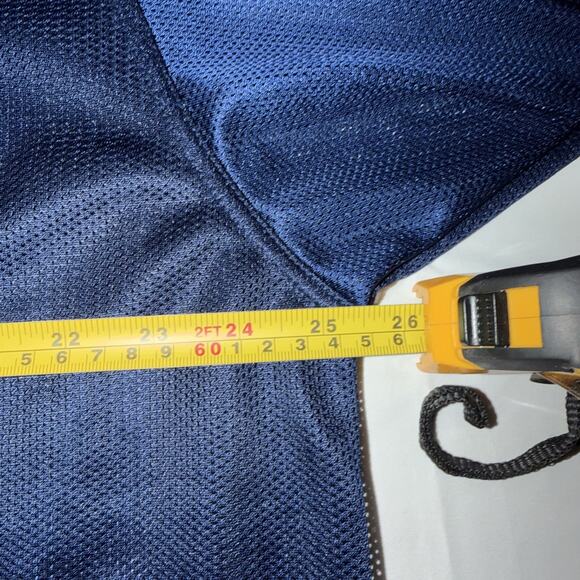 Nike Vintage Navy Mesh Jersey Y2K Sportswear Streetwear Swoosh Logo Med 90s - Picture 5 of 8